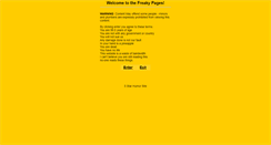 Desktop Screenshot of freaky.thehappening.org